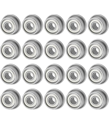uxcell F693ZZ Flanged Ball Bearing 3mmx8mmx4mm Double Shielded